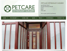 Tablet Screenshot of petcarevets.co.uk